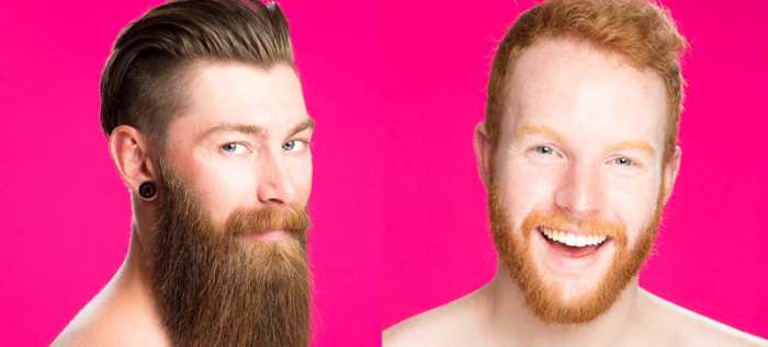 New Yorkers flaunt their beards in Greg Salvatori’s hot pink pics